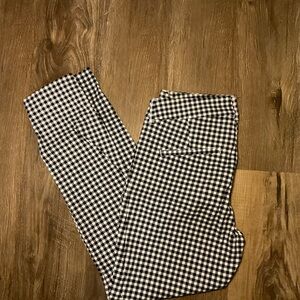 Old Navy Women’s Pixie black & white Gingham Pants, size 4